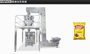 薯片包裝機視頻，佛山攬德包裝機廠家